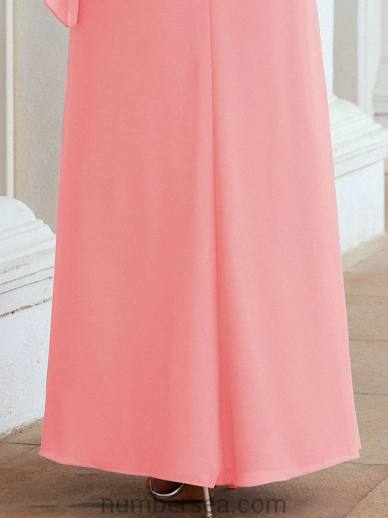 Sunnderly Formal Party Gown Dress Long Mother of The Bride Dresses with Ruffle Cape SY28026 - Image 119