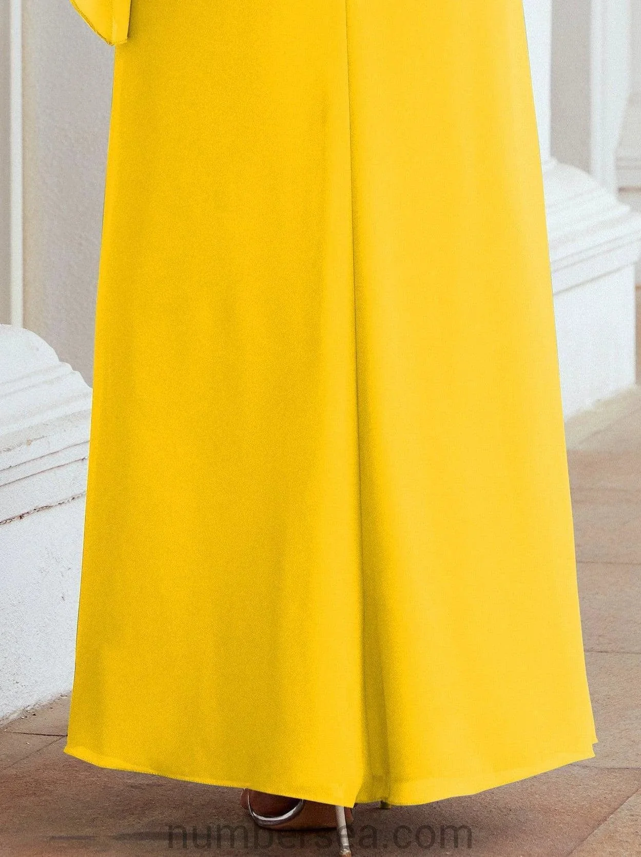 Sunnderly Formal Party Gown Dress Long Mother of The Bride Dresses with Ruffle Cape SY28026 - Image 131