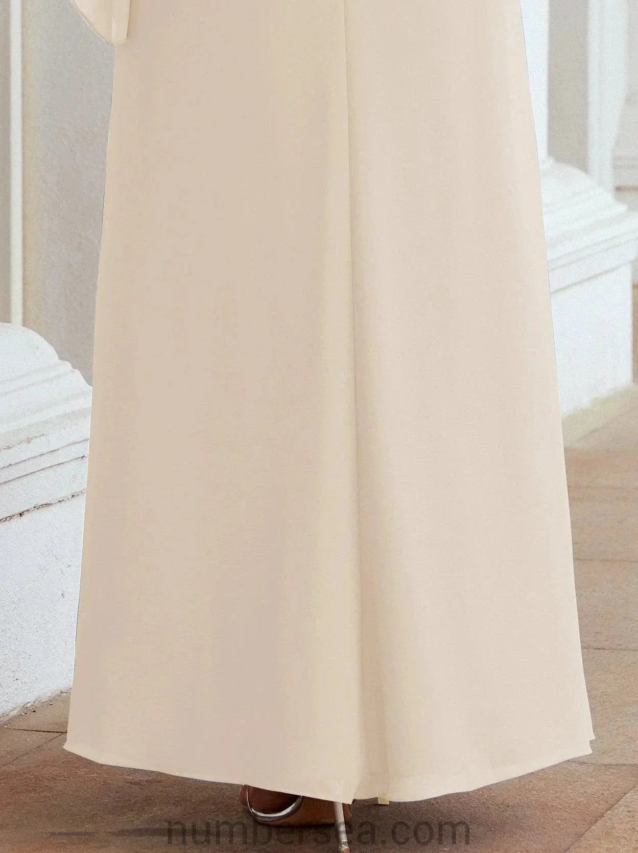 Sunnderly Formal Party Gown Dress Long Mother of The Bride Dresses with Ruffle Cape SY28026 - Image 139