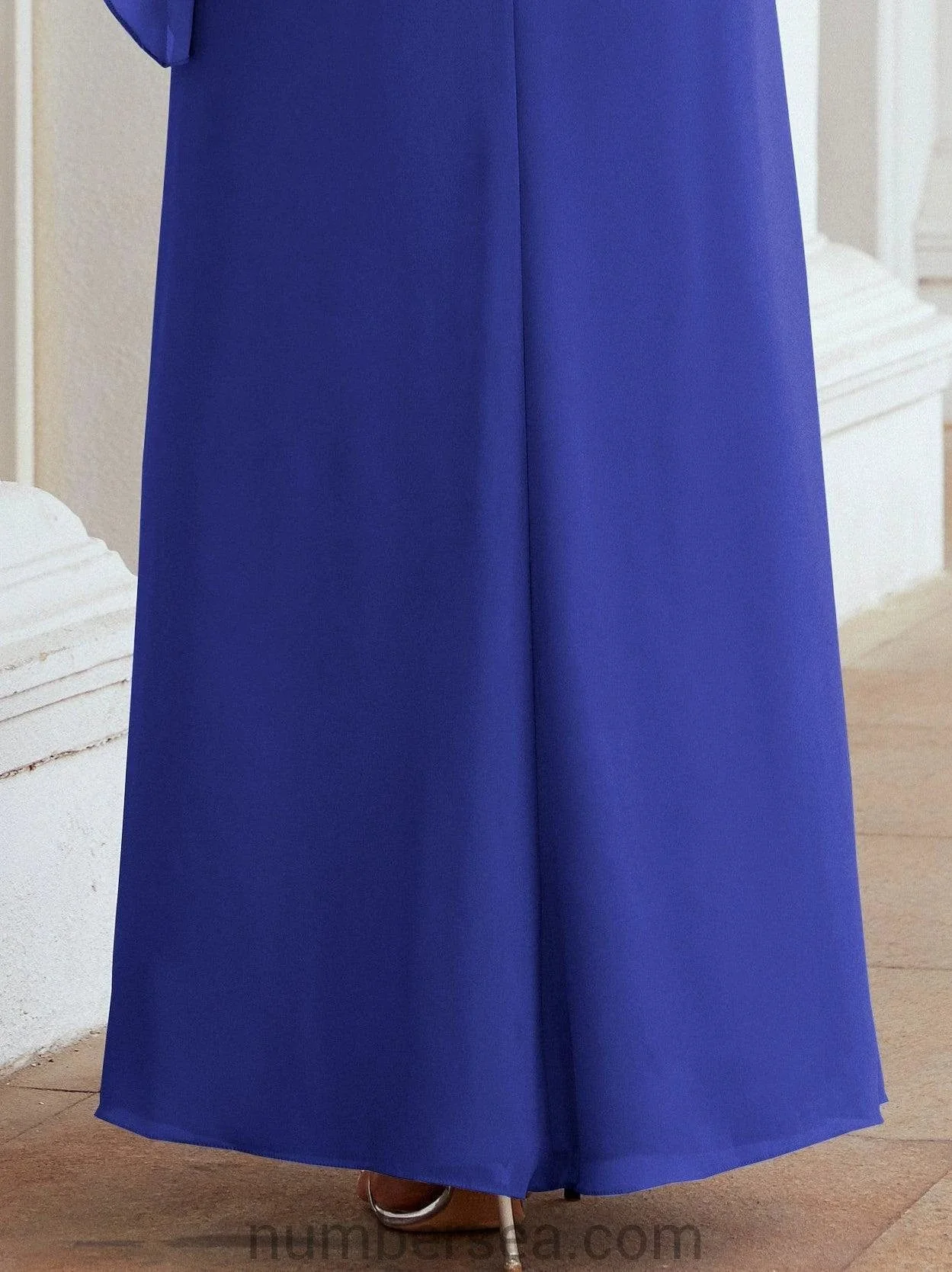 Sunnderly Formal Party Gown Dress Long Mother of The Bride Dresses with Ruffle Cape SY28026 - Image 147