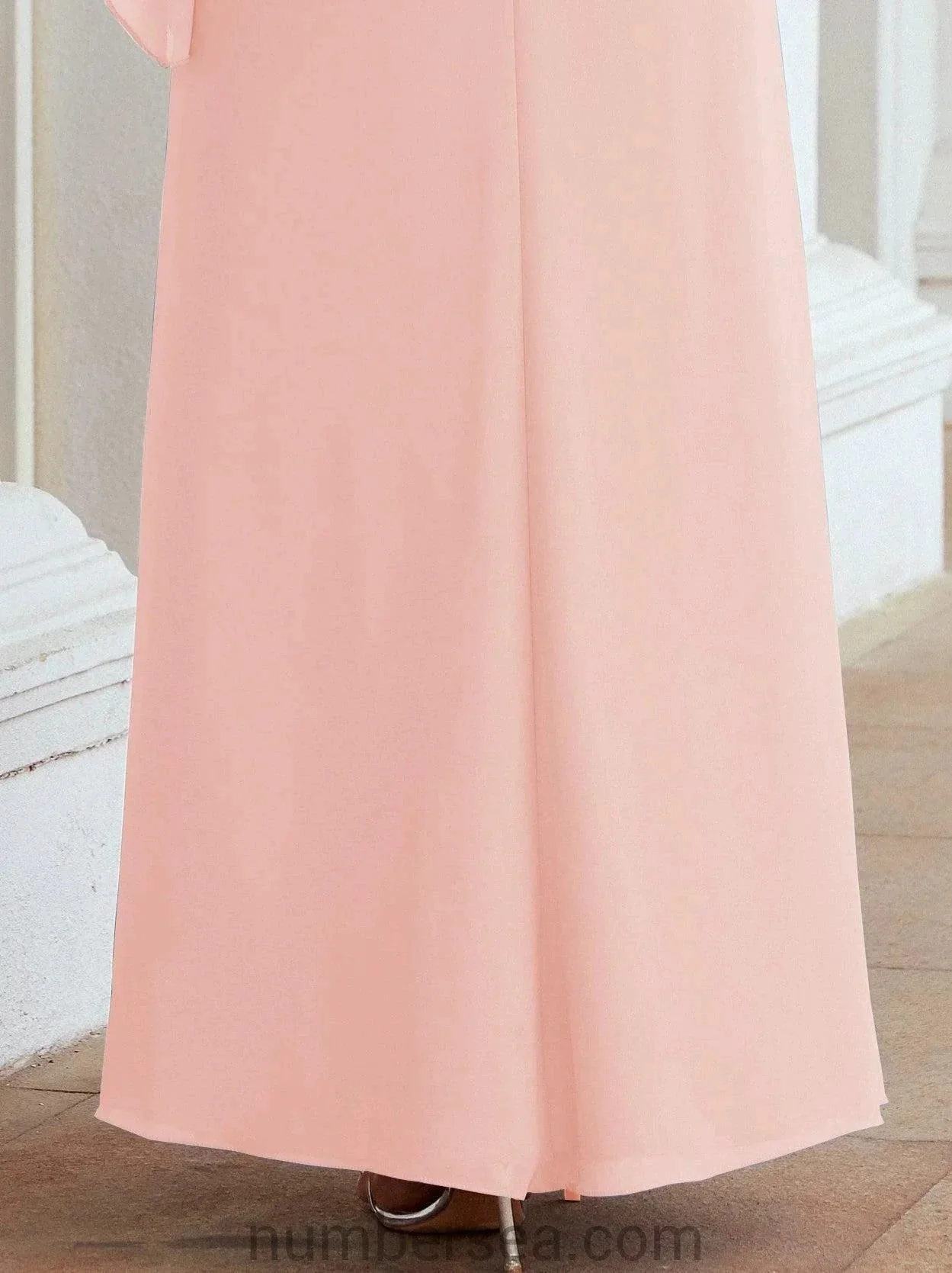 Sunnderly Formal Party Gown Dress Long Mother of The Bride Dresses with Ruffle Cape SY28026 - Image 159