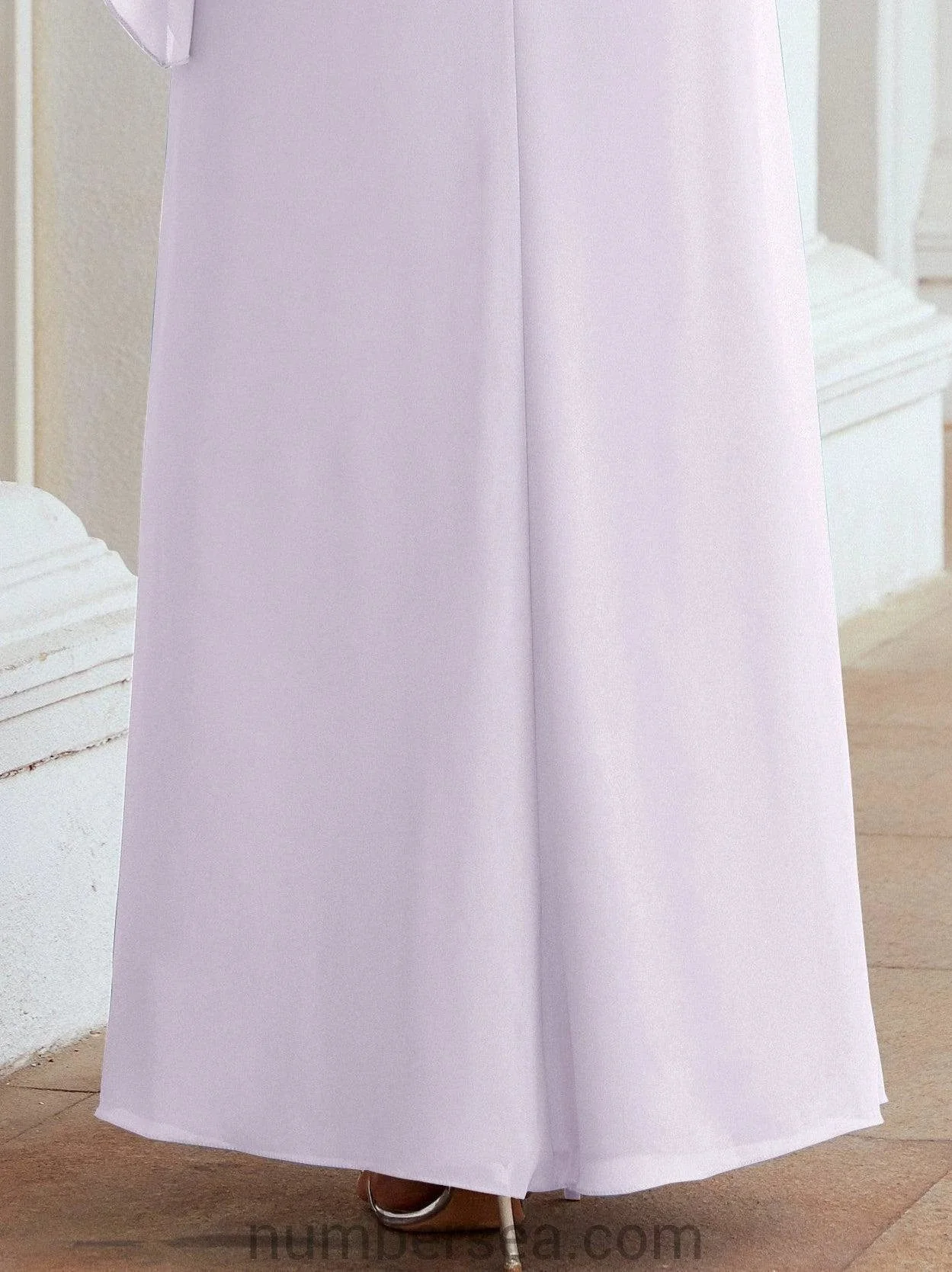 Sunnderly Formal Party Gown Dress Long Mother of The Bride Dresses with Ruffle Cape SY28026 - Image 55
