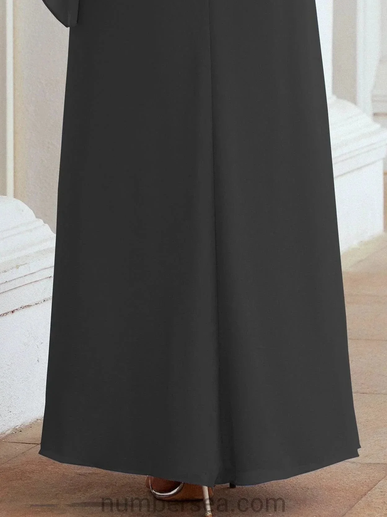 Sunnderly Formal Party Gown Dress Long Mother of The Bride Dresses with Ruffle Cape SY28026 - Image 59