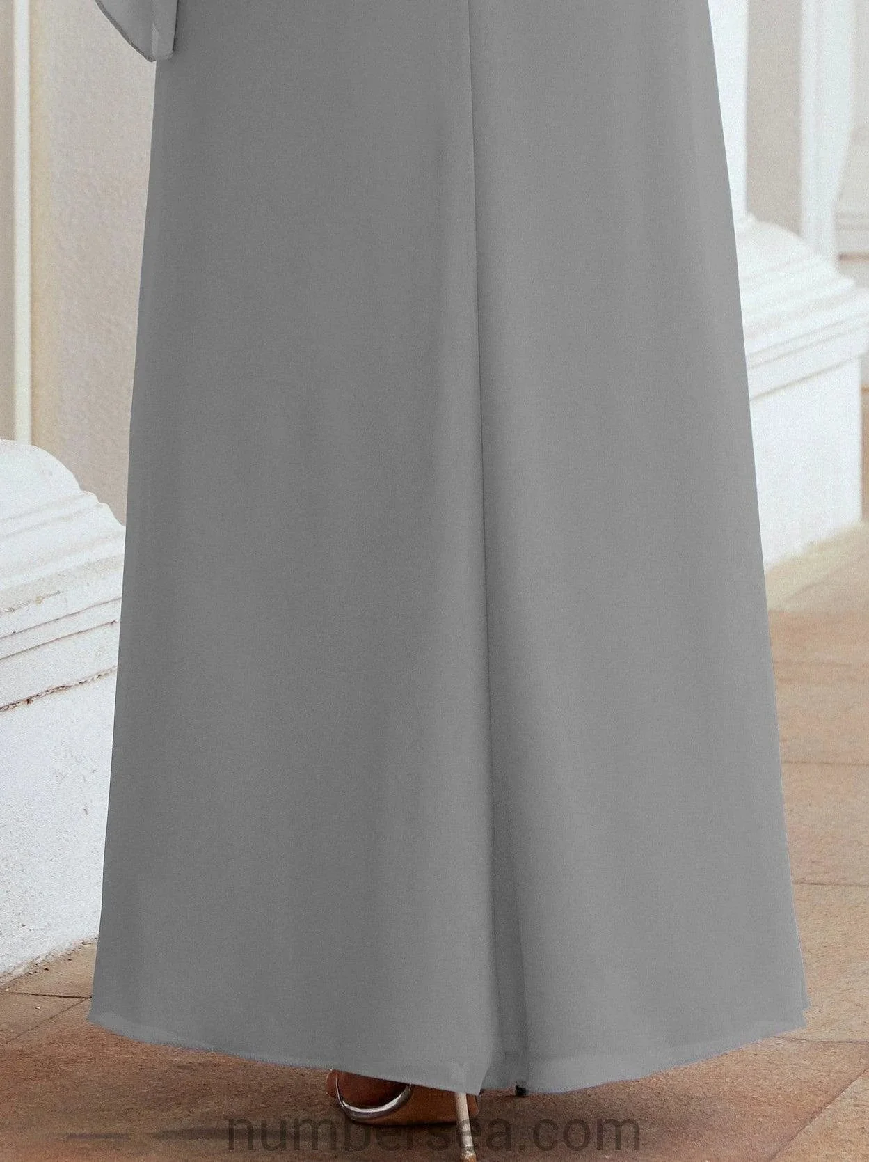 Sunnderly Formal Party Gown Dress Long Mother of The Bride Dresses with Ruffle Cape SY28026 - Image 79