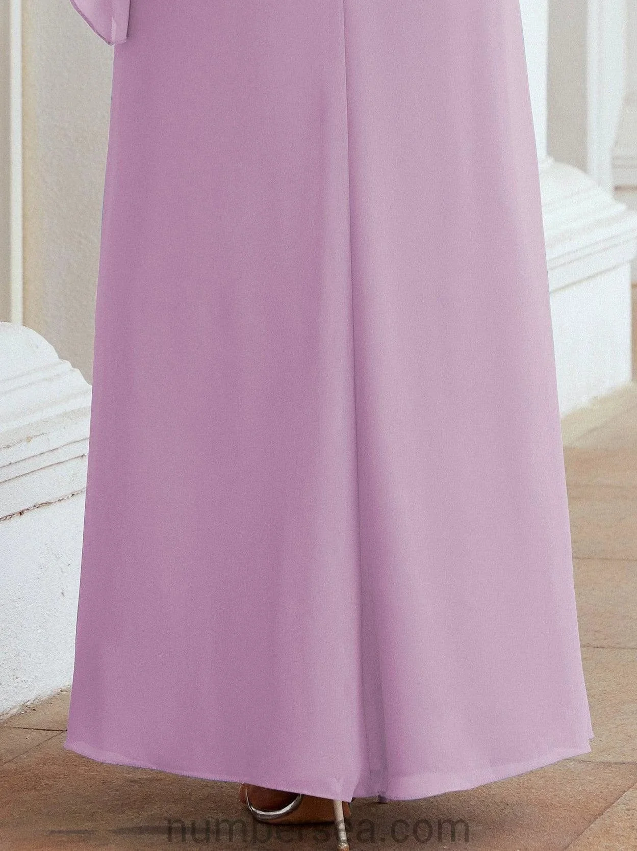 Sunnderly Formal Party Gown Dress Long Mother of The Bride Dresses with Ruffle Cape SY28026 - Image 83