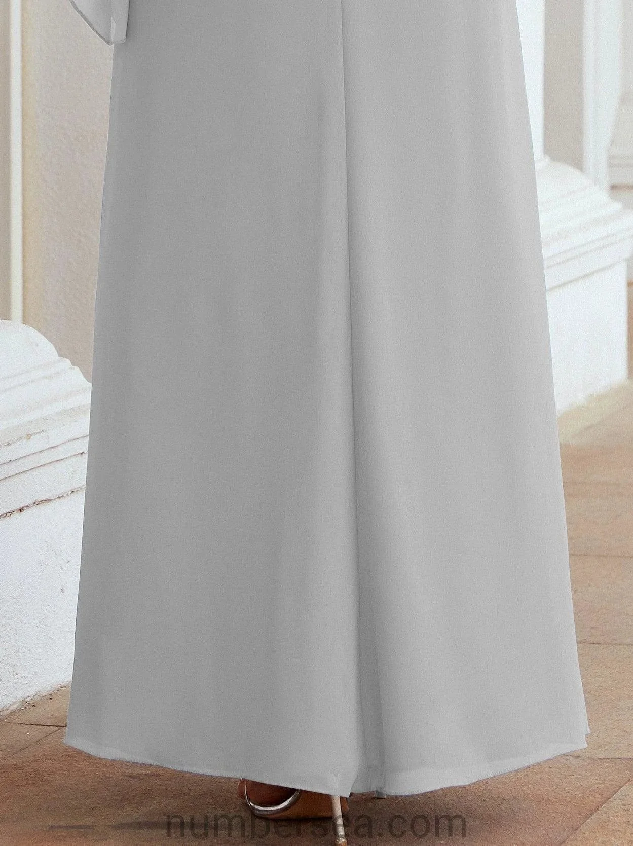 Sunnderly Formal Party Gown Dress Long Mother of The Bride Dresses with Ruffle Cape SY28026 - Image 99