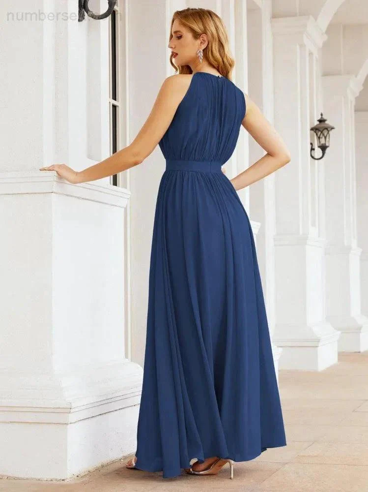 Numbersea Halter Bridesmaid Dress Empire Waist Formal Evening Prom Gown for Mother of The Bride 28030 - Image 26
