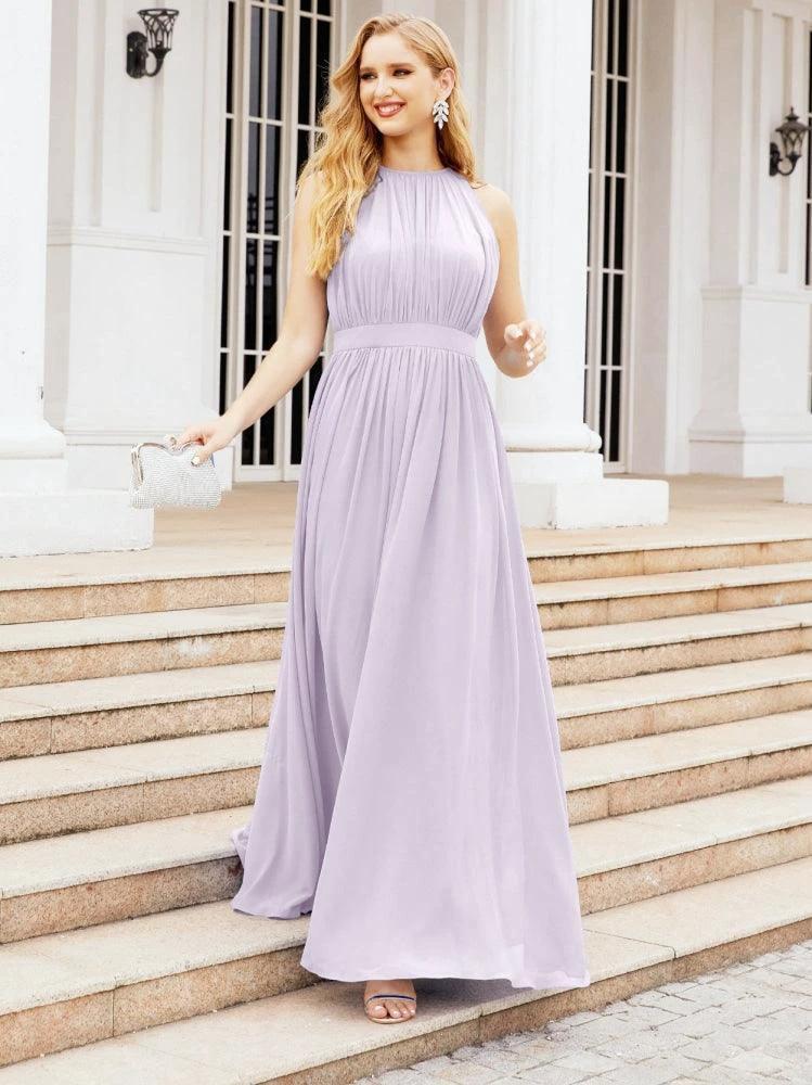 Numbersea Halter Bridesmaid Dress Empire Waist Formal Evening Prom Gown for Mother of The Bride 28030 - Image 27