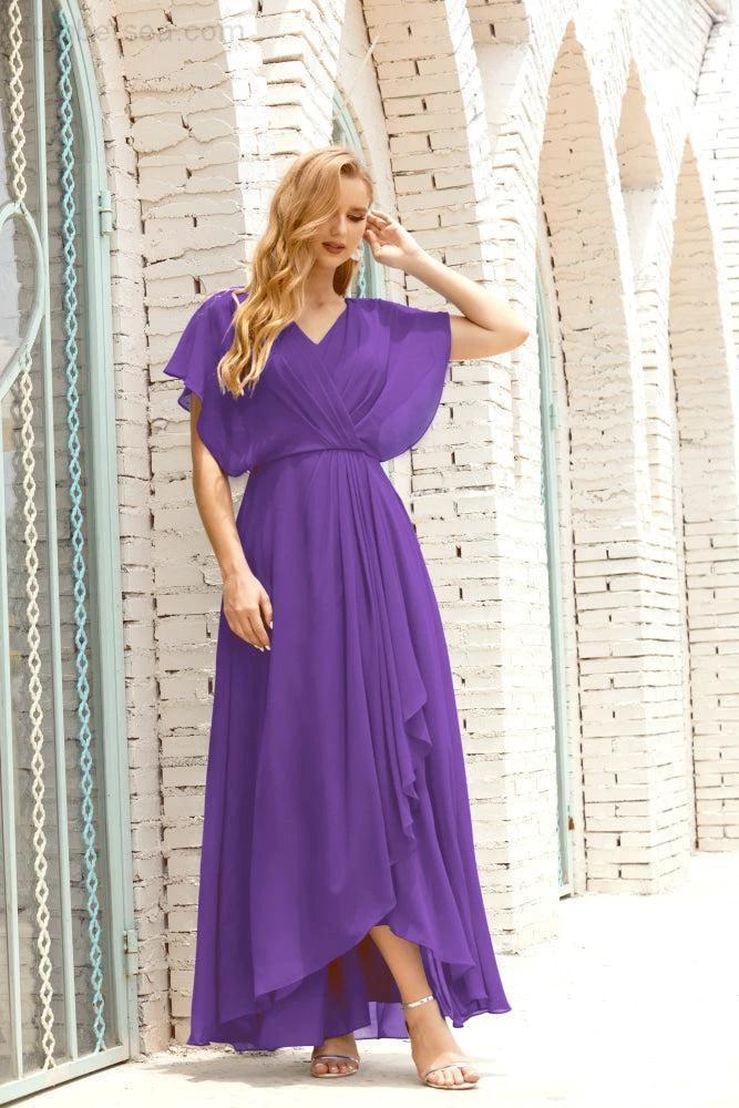 Numbersea  Mother of The Bride Dresses Plus Size V-Neck Floor Length Formal Prom Dress for Wedding Guest 28020 - Image 111