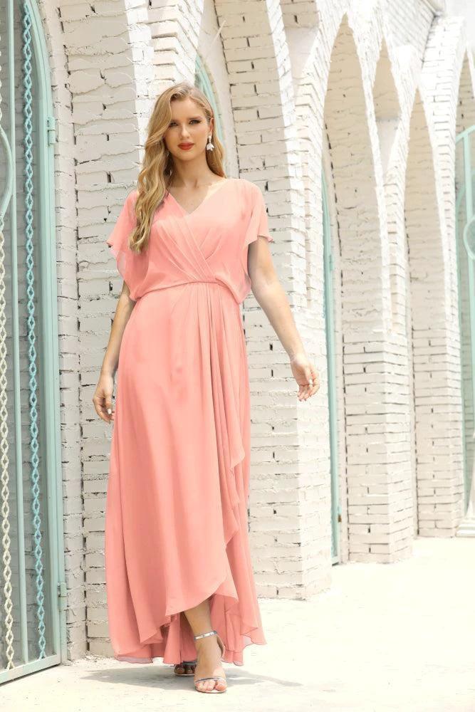 Numbersea  Mother of The Bride Dresses Plus Size V-Neck Floor Length Formal Prom Dress for Wedding Guest 28020 - Image 113