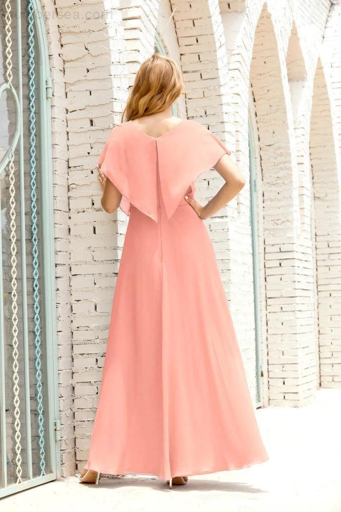 Numbersea  Mother of The Bride Dresses Plus Size V-Neck Floor Length Formal Prom Dress for Wedding Guest 28020 - Image 114