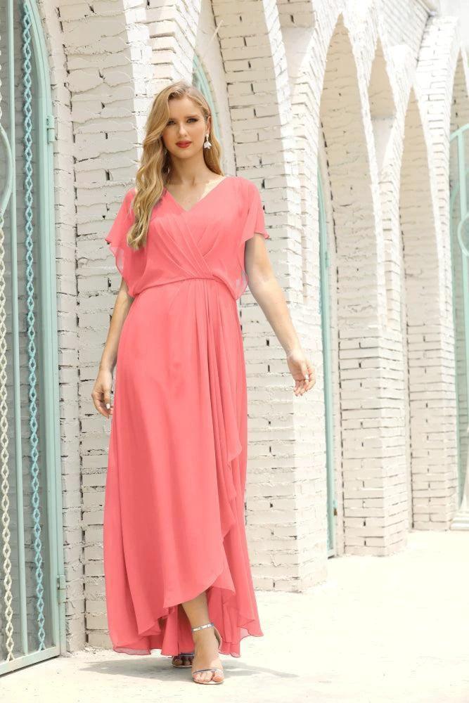 Numbersea  Mother of The Bride Dresses Plus Size V-Neck Floor Length Formal Prom Dress for Wedding Guest 28020 - Image 117