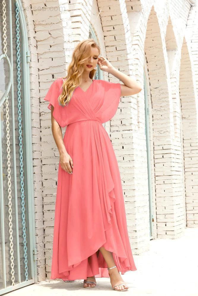 Numbersea  Mother of The Bride Dresses Plus Size V-Neck Floor Length Formal Prom Dress for Wedding Guest 28020 - Image 119