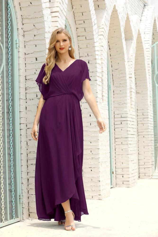 Numbersea  Mother of The Bride Dresses Plus Size V-Neck Floor Length Formal Prom Dress for Wedding Guest 28020 - Image 121