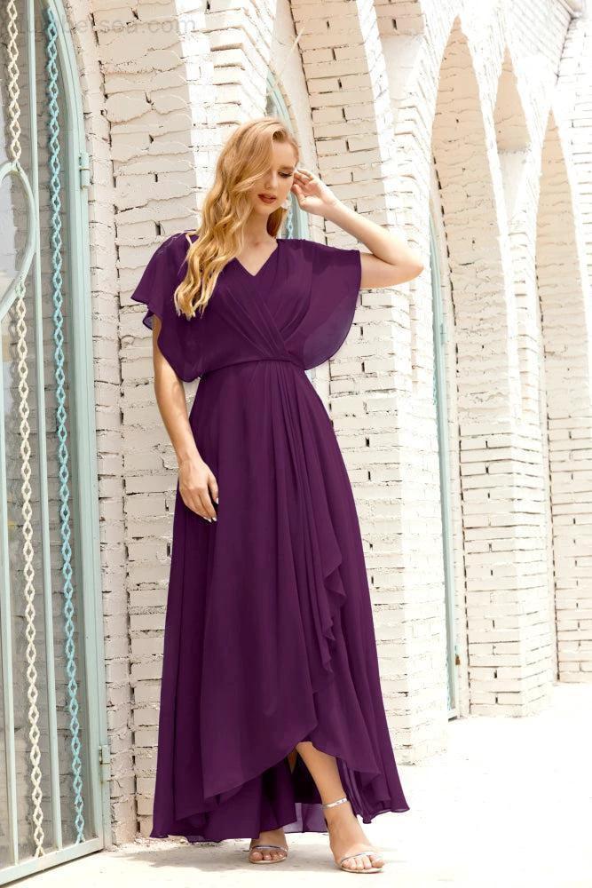 Numbersea  Mother of The Bride Dresses Plus Size V-Neck Floor Length Formal Prom Dress for Wedding Guest 28020 - Image 123