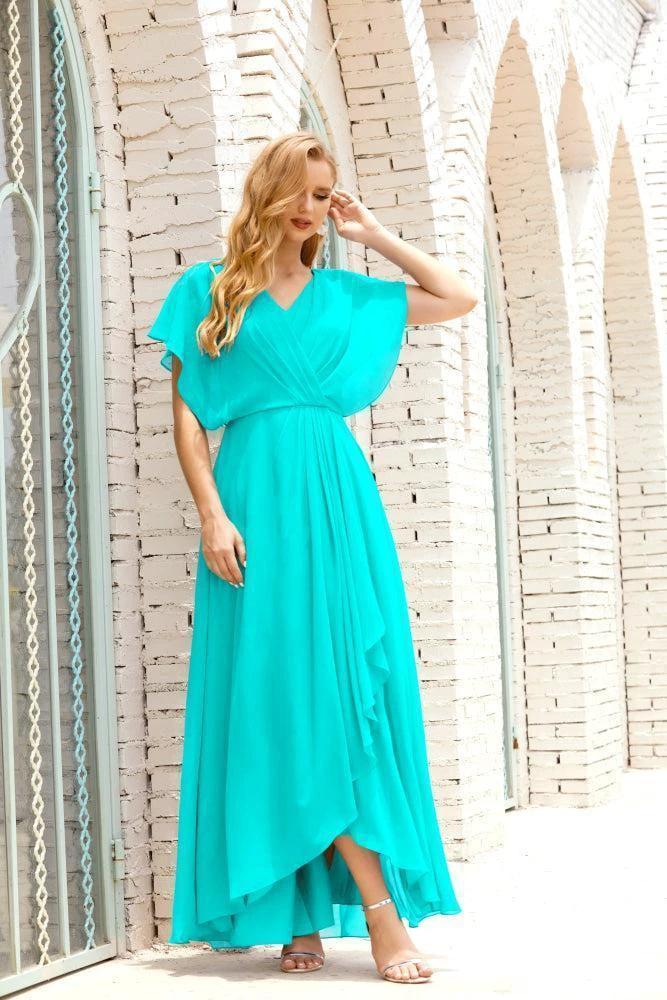 Numbersea  Mother of The Bride Dresses Plus Size V-Neck Floor Length Formal Prom Dress for Wedding Guest 28020 - Image 125
