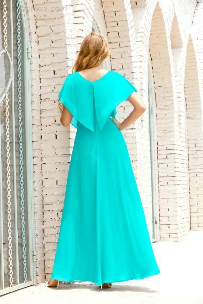 Numbersea  Mother of The Bride Dresses Plus Size V-Neck Floor Length Formal Prom Dress for Wedding Guest 28020 - Image 126
