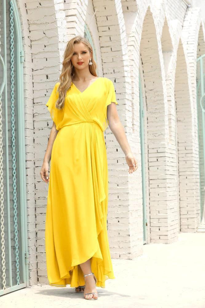 Numbersea  Mother of The Bride Dresses Plus Size V-Neck Floor Length Formal Prom Dress for Wedding Guest 28020 - Image 129