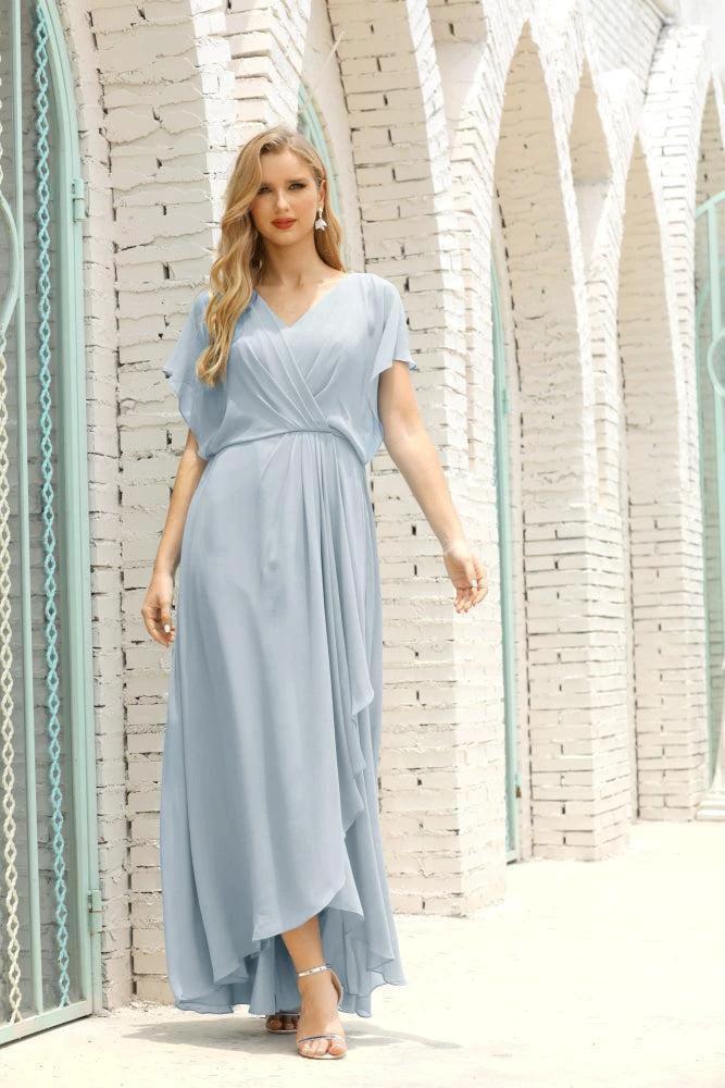 Numbersea  Mother of The Bride Dresses Plus Size V-Neck Floor Length Formal Prom Dress for Wedding Guest 28020 - Image 13