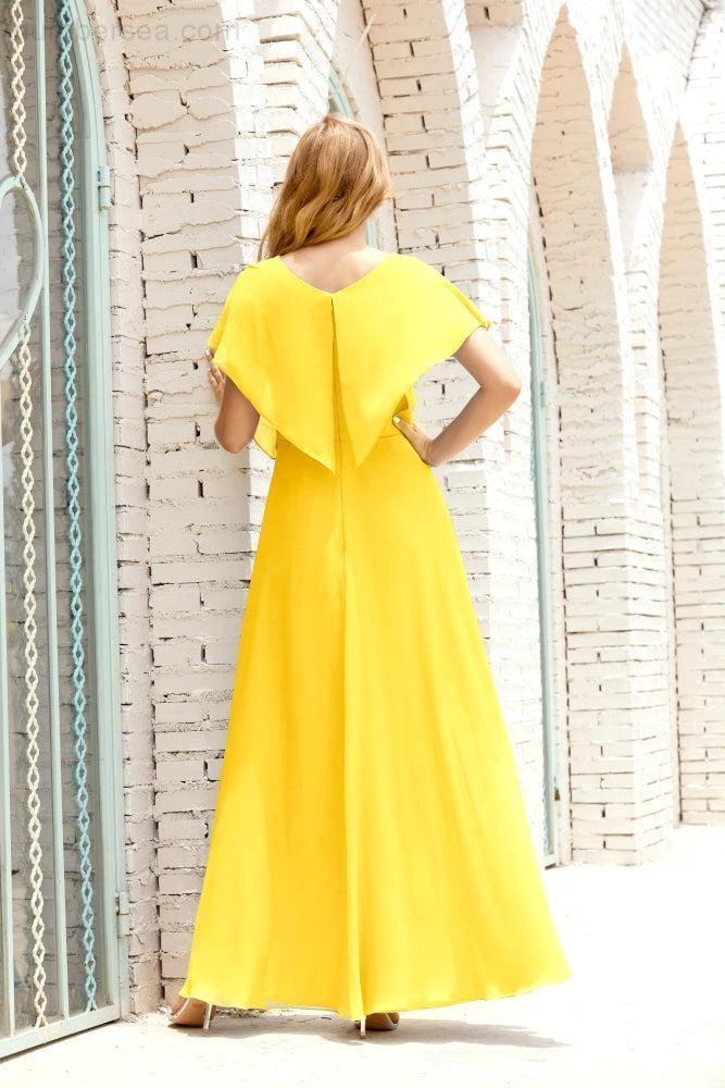 Numbersea  Mother of The Bride Dresses Plus Size V-Neck Floor Length Formal Prom Dress for Wedding Guest 28020 - Image 130