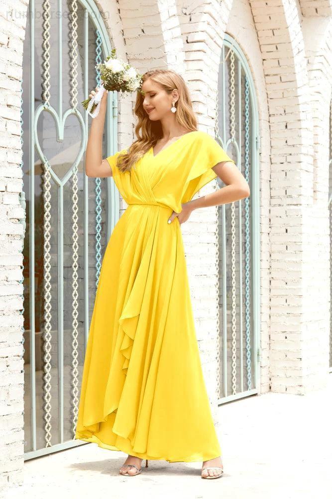Numbersea  Mother of The Bride Dresses Plus Size V-Neck Floor Length Formal Prom Dress for Wedding Guest 28020 - Image 132