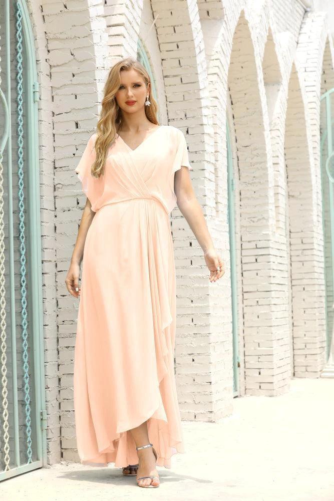 Numbersea  Mother of The Bride Dresses Plus Size V-Neck Floor Length Formal Prom Dress for Wedding Guest 28020 - Image 137