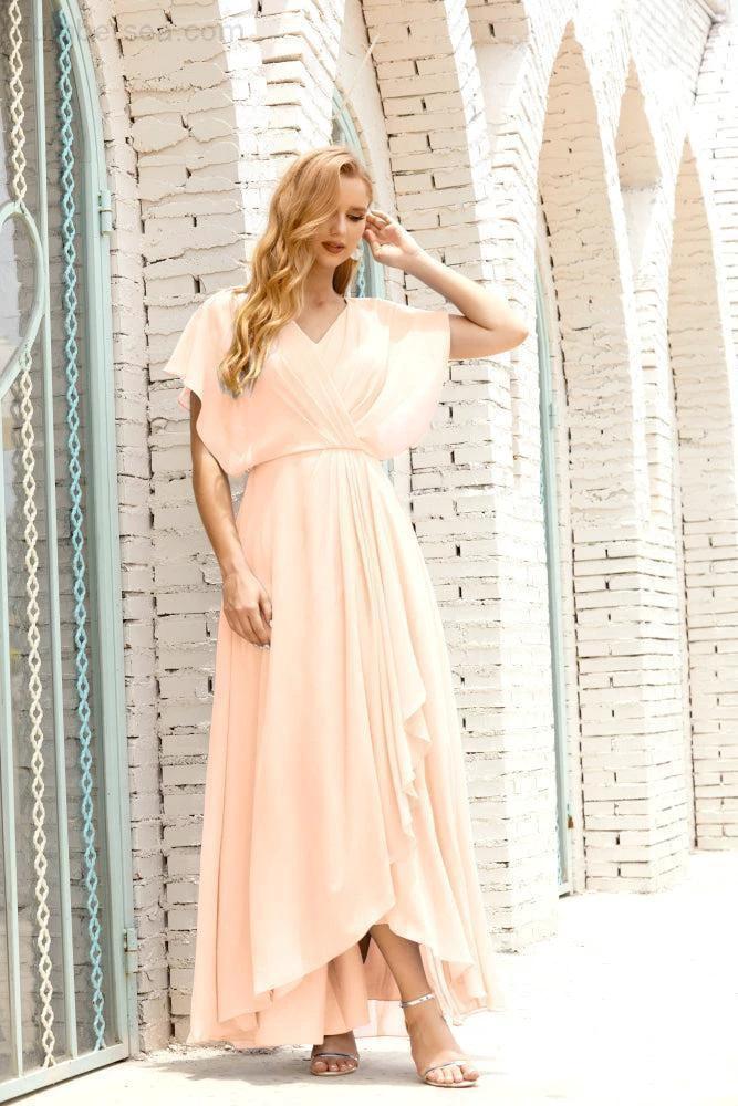 Numbersea  Mother of The Bride Dresses Plus Size V-Neck Floor Length Formal Prom Dress for Wedding Guest 28020 - Image 139