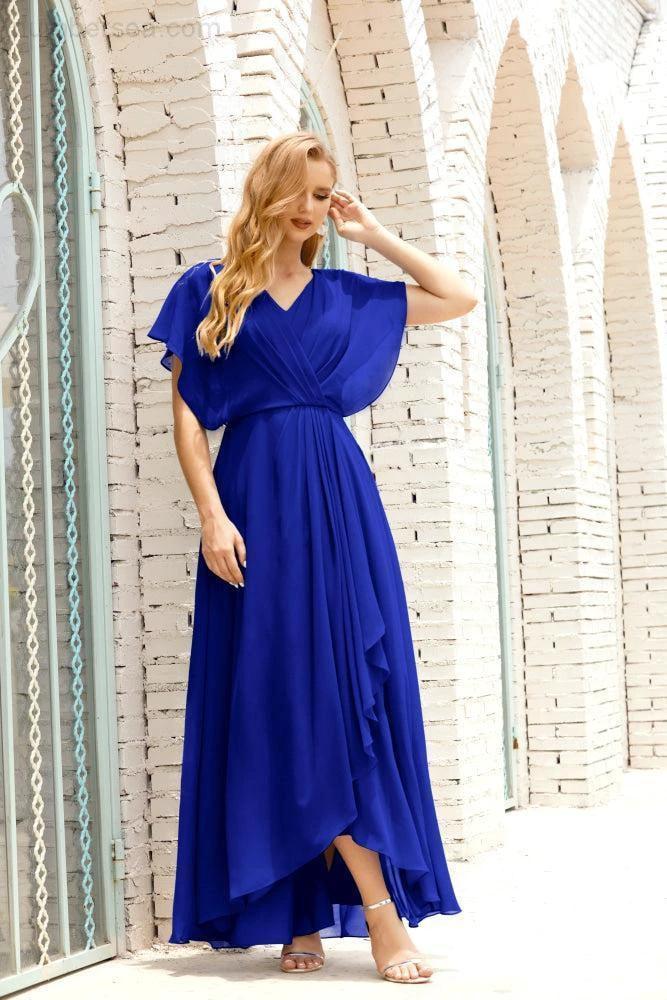 Numbersea  Mother of The Bride Dresses Plus Size V-Neck Floor Length Formal Prom Dress for Wedding Guest 28020 - Image 147