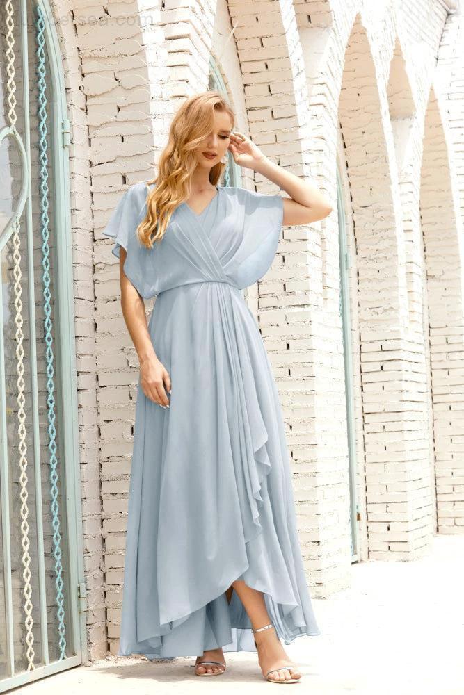 Numbersea  Mother of The Bride Dresses Plus Size V-Neck Floor Length Formal Prom Dress for Wedding Guest 28020 - Image 15