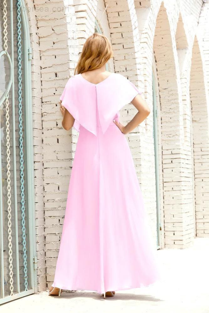 Numbersea  Mother of The Bride Dresses Plus Size V-Neck Floor Length Formal Prom Dress for Wedding Guest 28020 - Image 154