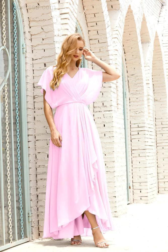Numbersea  Mother of The Bride Dresses Plus Size V-Neck Floor Length Formal Prom Dress for Wedding Guest 28020 - Image 155