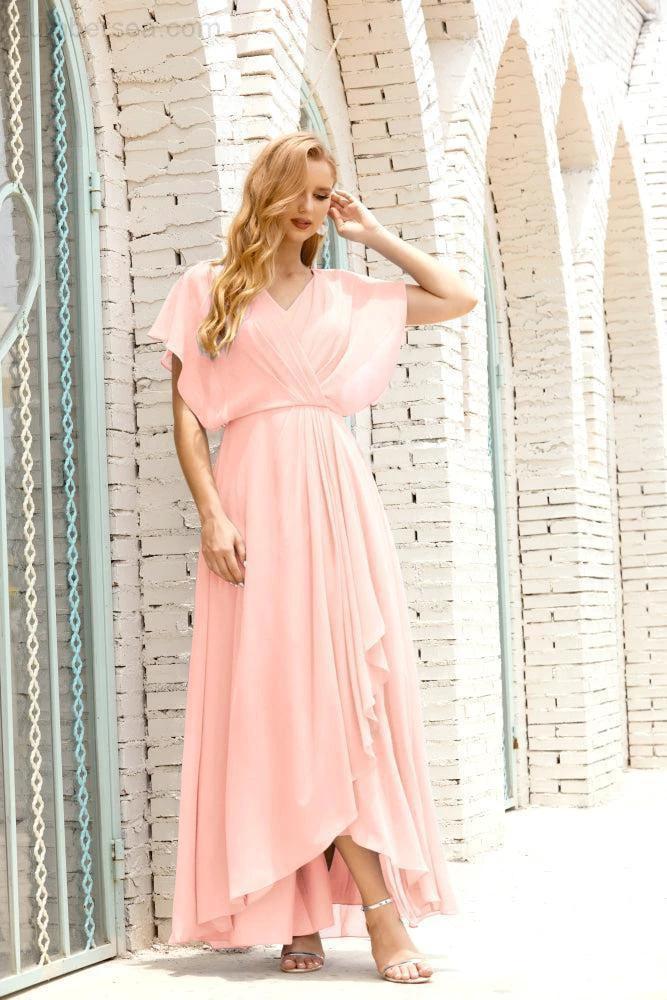Numbersea  Mother of The Bride Dresses Plus Size V-Neck Floor Length Formal Prom Dress for Wedding Guest 28020 - Image 159