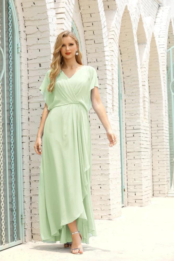 Numbersea  Mother of The Bride Dresses Plus Size V-Neck Floor Length Formal Prom Dress for Wedding Guest 28020 - Image 17