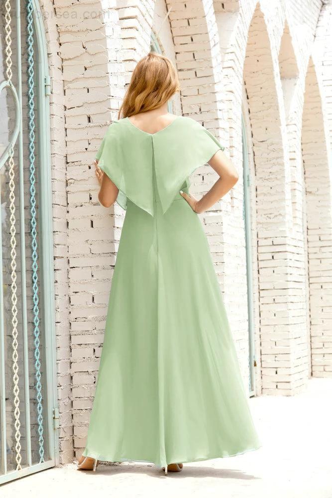 Numbersea  Mother of The Bride Dresses Plus Size V-Neck Floor Length Formal Prom Dress for Wedding Guest 28020 - Image 18