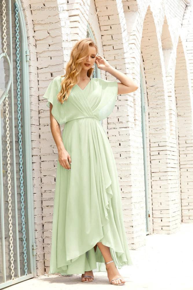 Numbersea  Mother of The Bride Dresses Plus Size V-Neck Floor Length Formal Prom Dress for Wedding Guest 28020 - Image 19
