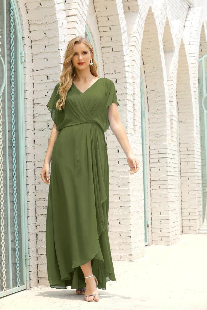 Numbersea  Mother of The Bride Dresses Plus Size V-Neck Floor Length Formal Prom Dress for Wedding Guest 28020 - Image 25