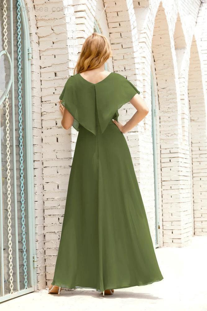 Numbersea  Mother of The Bride Dresses Plus Size V-Neck Floor Length Formal Prom Dress for Wedding Guest 28020 - Image 26