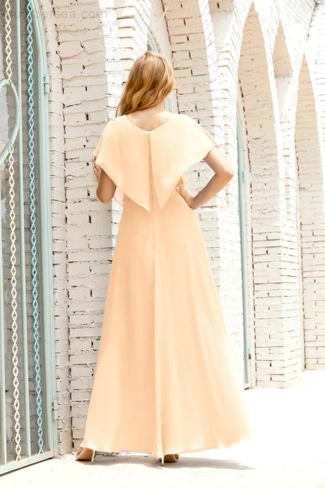 Numbersea  Mother of The Bride Dresses Plus Size V-Neck Floor Length Formal Prom Dress for Wedding Guest 28020 - Image 30