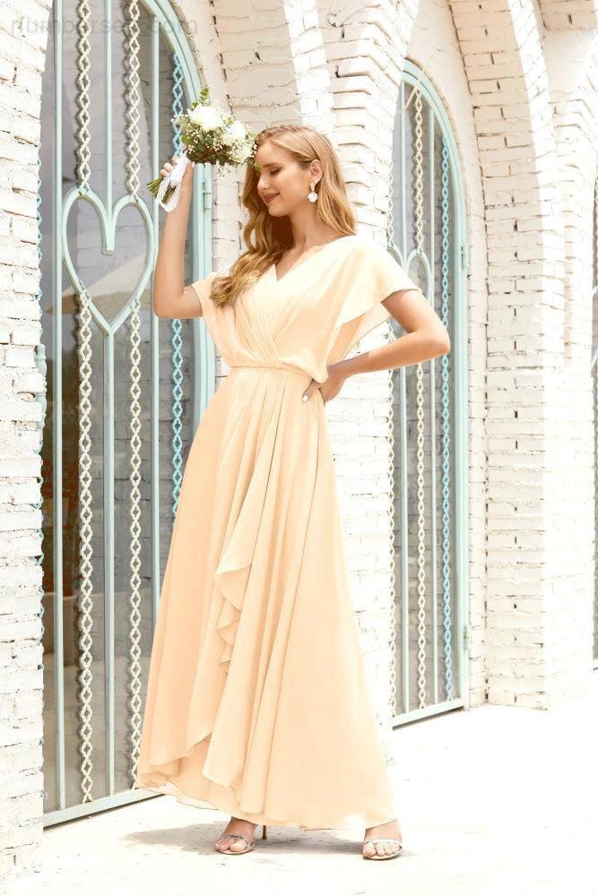 Numbersea  Mother of The Bride Dresses Plus Size V-Neck Floor Length Formal Prom Dress for Wedding Guest 28020 - Image 32