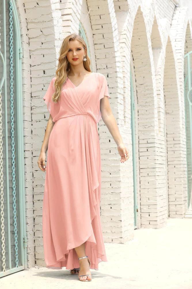 Numbersea  Mother of The Bride Dresses Plus Size V-Neck Floor Length Formal Prom Dress for Wedding Guest 28020 - Image 33