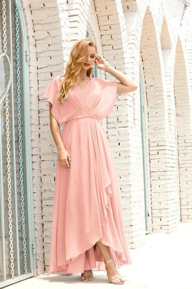 Numbersea  Mother of The Bride Dresses Plus Size V-Neck Floor Length Formal Prom Dress for Wedding Guest 28020 - Image 35