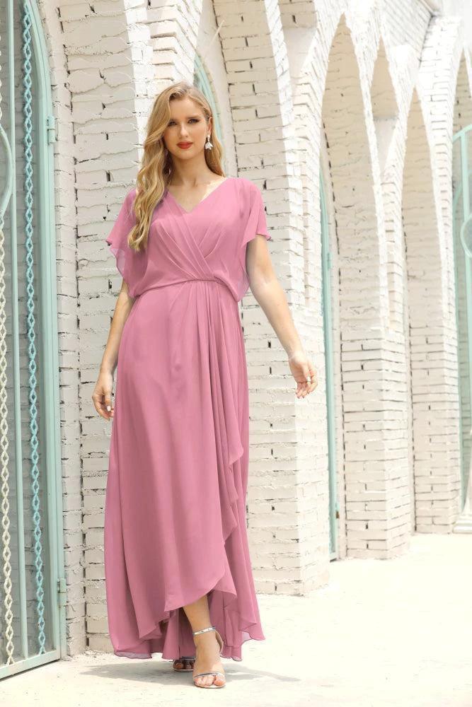 Numbersea  Mother of The Bride Dresses Plus Size V-Neck Floor Length Formal Prom Dress for Wedding Guest 28020 - Image 41