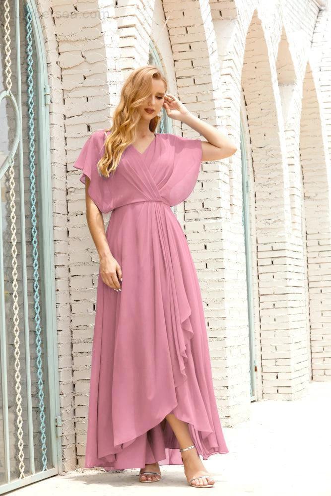 Numbersea  Mother of The Bride Dresses Plus Size V-Neck Floor Length Formal Prom Dress for Wedding Guest 28020 - Image 43