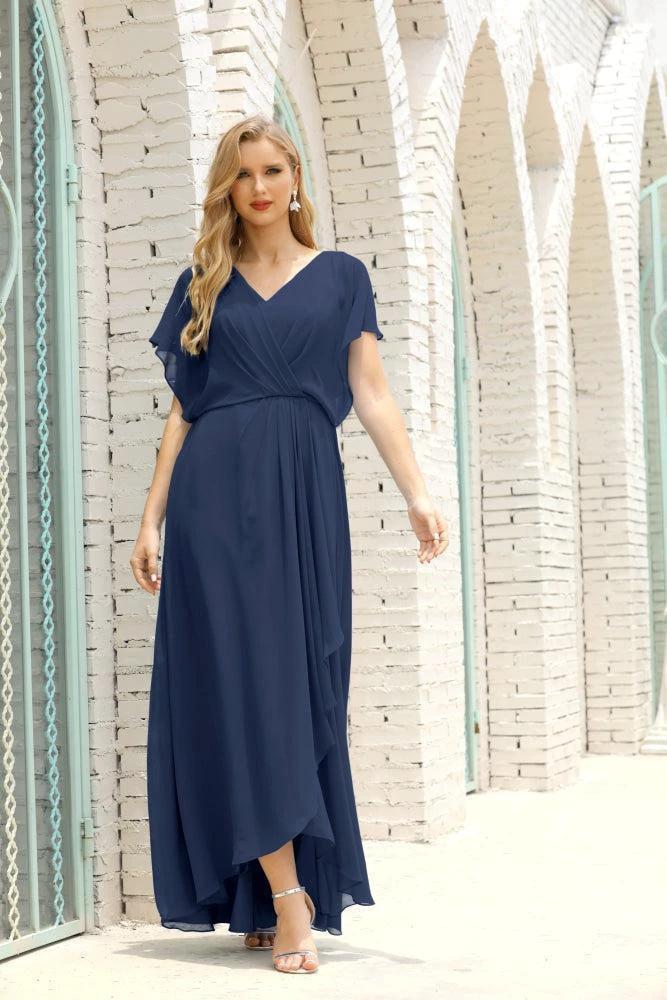 Numbersea  Mother of The Bride Dresses Plus Size V-Neck Floor Length Formal Prom Dress for Wedding Guest 28020 - Image 49