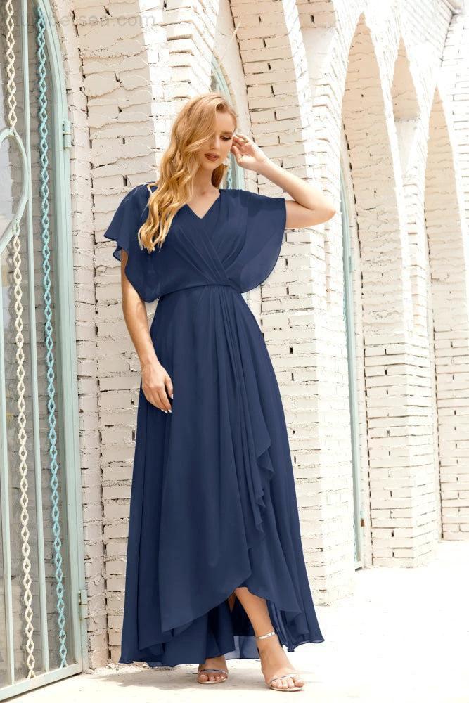 Numbersea  Mother of The Bride Dresses Plus Size V-Neck Floor Length Formal Prom Dress for Wedding Guest 28020 - Image 51