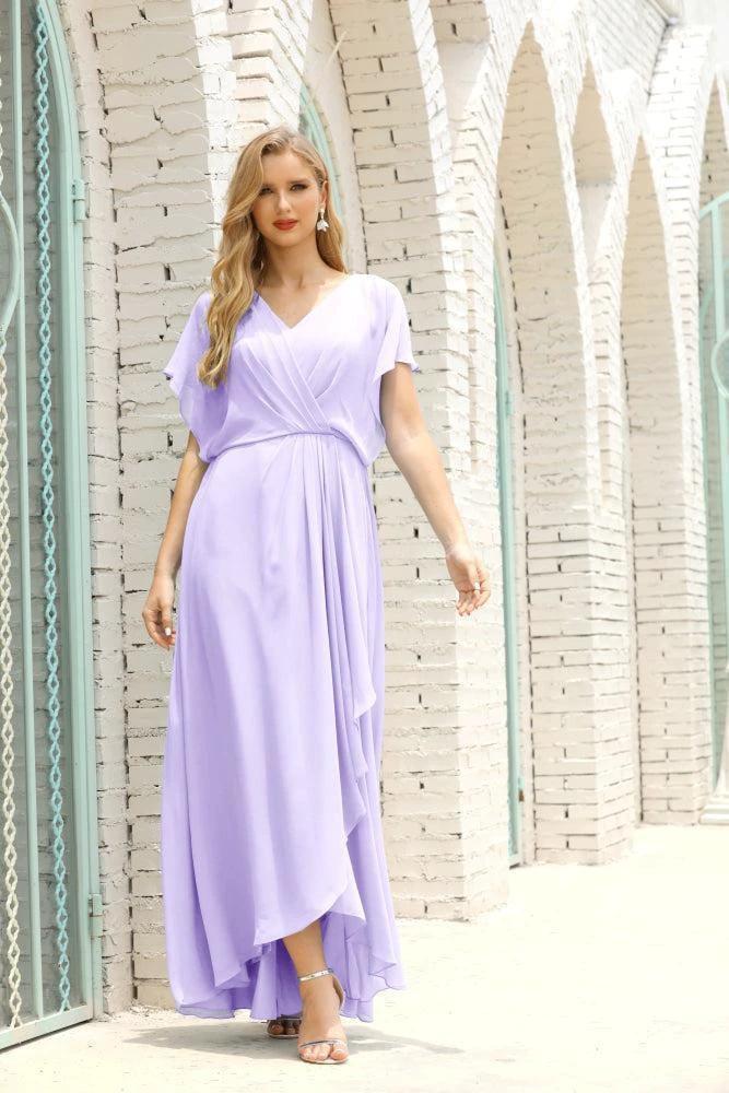 Numbersea  Mother of The Bride Dresses Plus Size V-Neck Floor Length Formal Prom Dress for Wedding Guest 28020 - Image 53