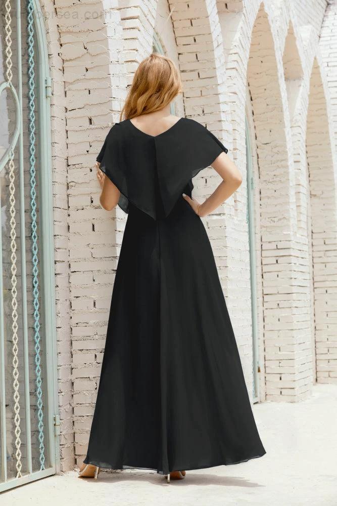 Numbersea  Mother of The Bride Dresses Plus Size V-Neck Floor Length Formal Prom Dress for Wedding Guest 28020 - Image 58
