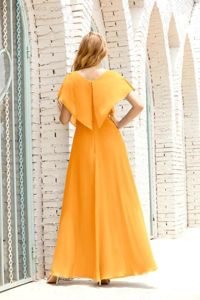 Numbersea  Mother of The Bride Dresses Plus Size V-Neck Floor Length Formal Prom Dress for Wedding Guest 28020 - Image 6