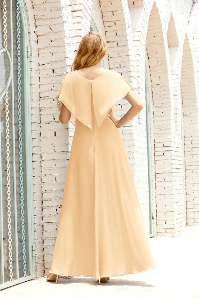 Numbersea  Mother of The Bride Dresses Plus Size V-Neck Floor Length Formal Prom Dress for Wedding Guest 28020 - Image 62