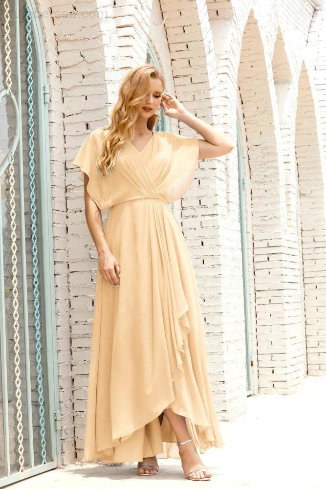 Numbersea  Mother of The Bride Dresses Plus Size V-Neck Floor Length Formal Prom Dress for Wedding Guest 28020 - Image 63